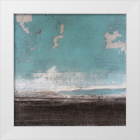 Amaze 48 White Modern Wood Framed Art Print by Aryai, Sia