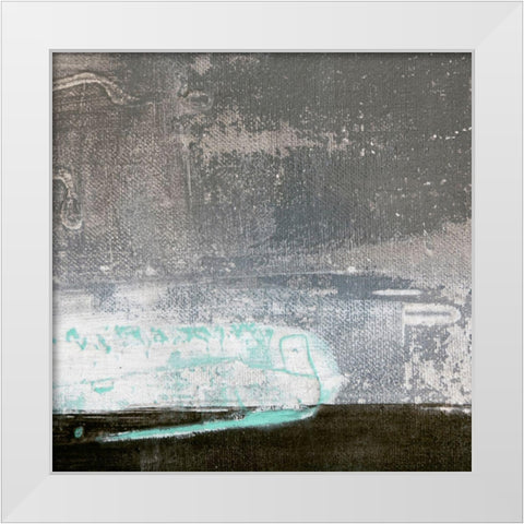 Amaze 49 White Modern Wood Framed Art Print by Aryai, Sia