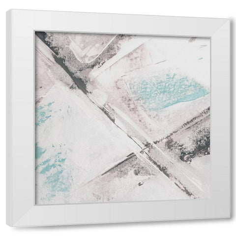 Amaze 51 White Modern Wood Framed Art Print by Aryai, Sia