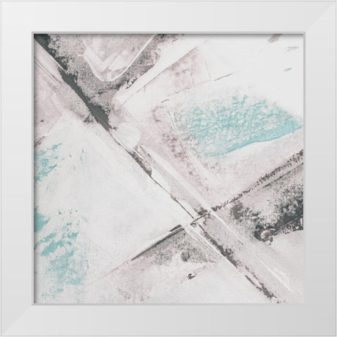 Amaze 51 White Modern Wood Framed Art Print by Aryai, Sia