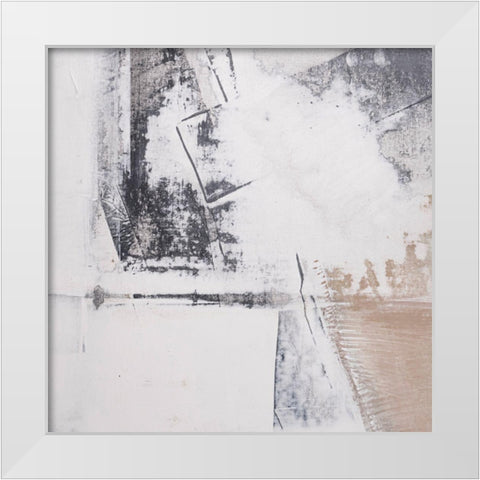 Amaze 54 White Modern Wood Framed Art Print by Aryai, Sia