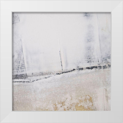 Amaze 56 White Modern Wood Framed Art Print by Aryai, Sia