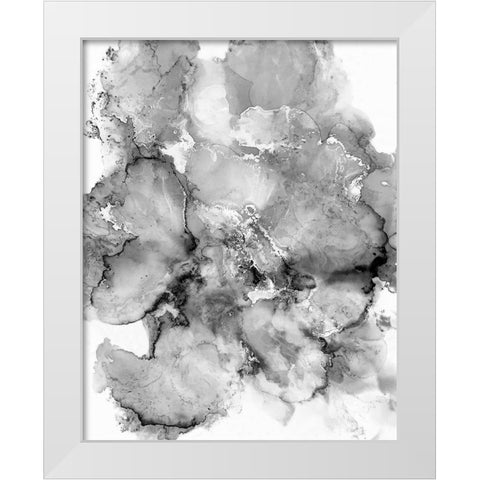 Crystal White Modern Wood Framed Art Print by Curinga, Kim