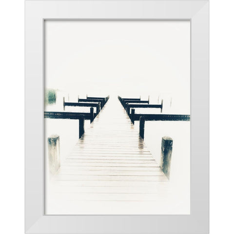 Bleached Pier I White Modern Wood Framed Art Print by Curinga, Kim