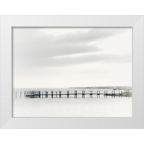 Sound Pier White Modern Wood Framed Art Print by Curinga, Kim