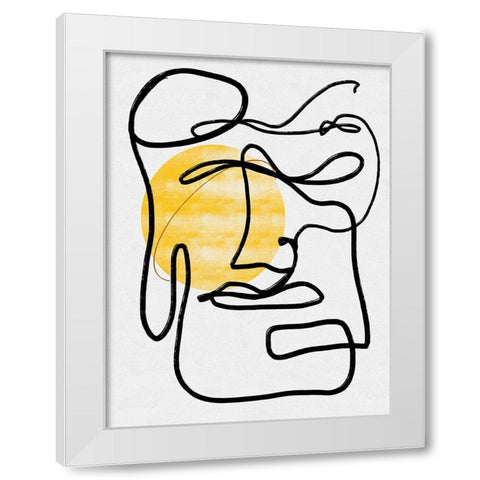 Into the Void I White Modern Wood Framed Art Print by Holman, Nicholas