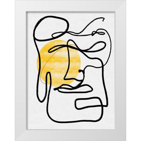 Into the Void I White Modern Wood Framed Art Print by Holman, Nicholas