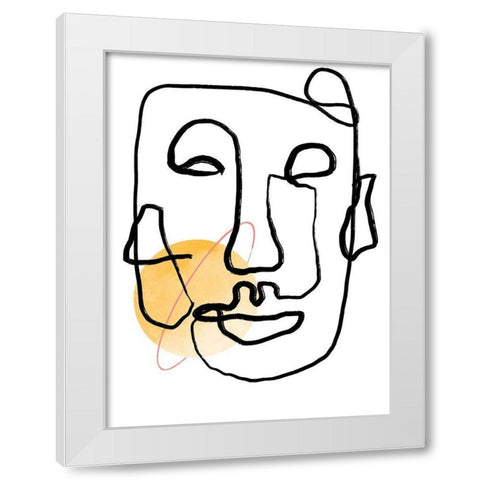 Into the Void II White Modern Wood Framed Art Print by Holman, Nicholas