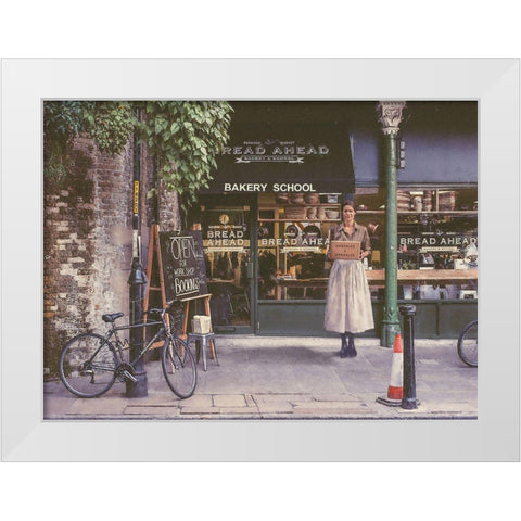 Store Front White Modern Wood Framed Art Print by Hunziker, Steve