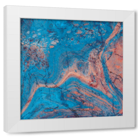 Craquelure II White Modern Wood Framed Art Print by Hunziker, Steve