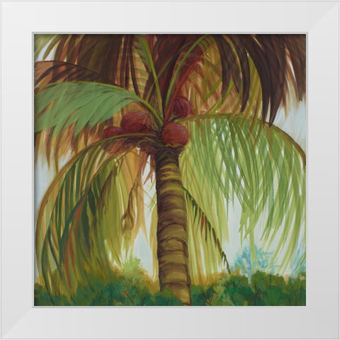 Tropics I White Modern Wood Framed Art Print by Joy, Julie