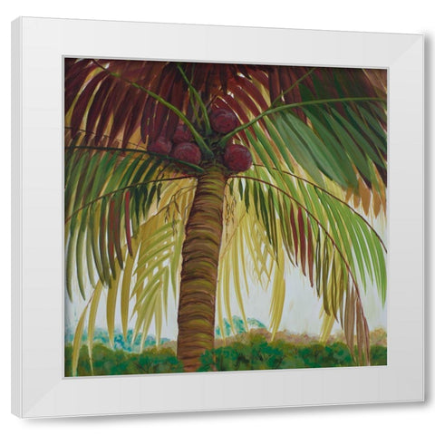 Tropics II White Modern Wood Framed Art Print by Joy, Julie