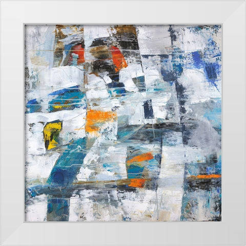 For the Love White Modern Wood Framed Art Print by Joy, Julie