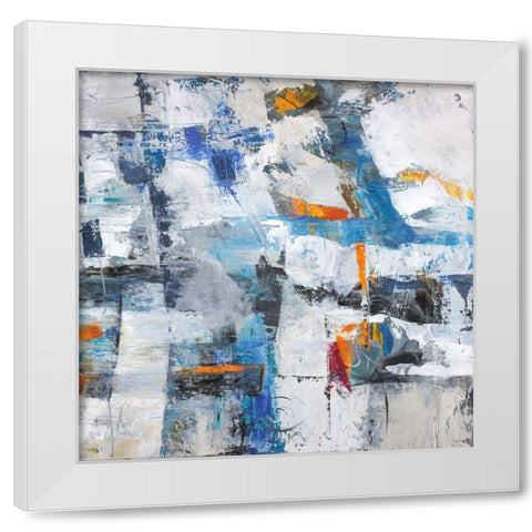 For the Love White Modern Wood Framed Art Print by Joy, Julie