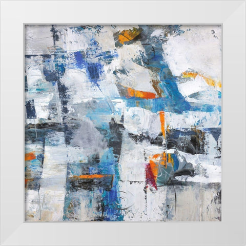 For the Love White Modern Wood Framed Art Print by Joy, Julie