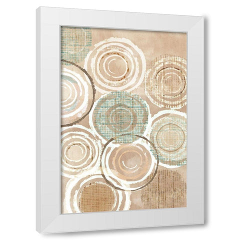 Woven Baskets I White Modern Wood Framed Art Print by Kouta, Flora
