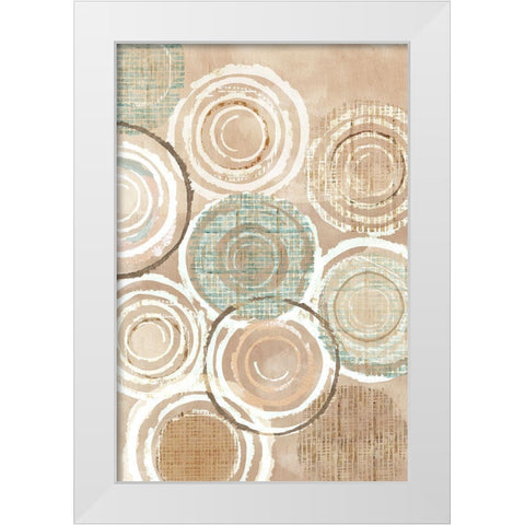 Woven Baskets I White Modern Wood Framed Art Print by Kouta, Flora