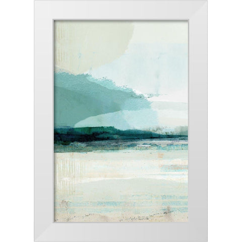 Summer Rain III White Modern Wood Framed Art Print by Kouta, Flora