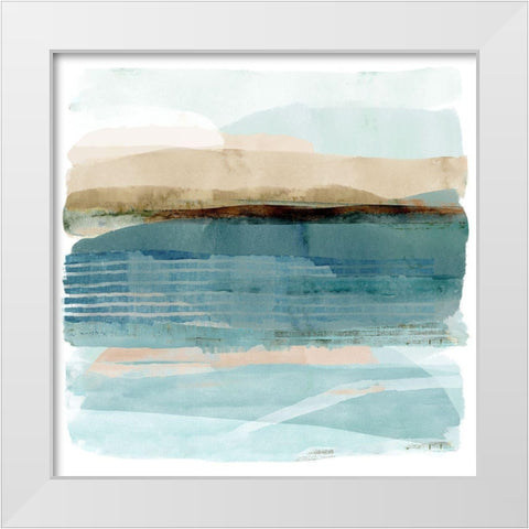 Freshwater Bay I White Modern Wood Framed Art Print by Kouta, Flora