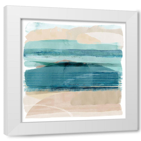 Freshwater Bay II White Modern Wood Framed Art Print by Kouta, Flora