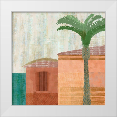 Vivenda Miranda  White Modern Wood Framed Art Print by Kouta, Flora