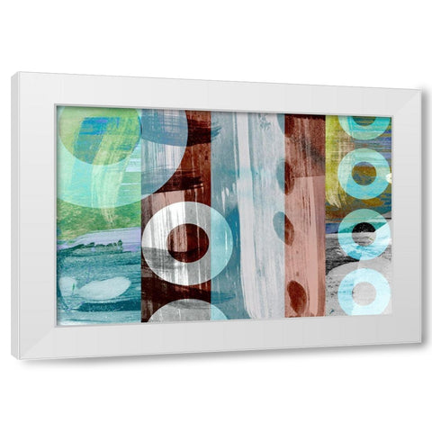 Second Occasion White Modern Wood Framed Art Print by Naskrent, Delores