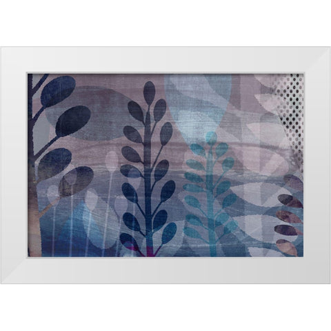 Outback White Modern Wood Framed Art Print by Naskrent, Delores