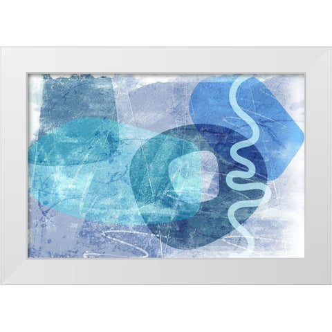 Portraya White Modern Wood Framed Art Print by Naskrent, Delores