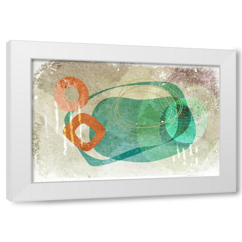 Chronicle White Modern Wood Framed Art Print by Naskrent, Delores