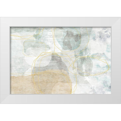 Shaded Outcrop White Modern Wood Framed Art Print by Naskrent, Delores