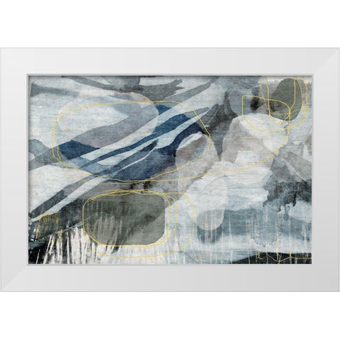 Pearly Dusk White Modern Wood Framed Art Print by Naskrent, Delores