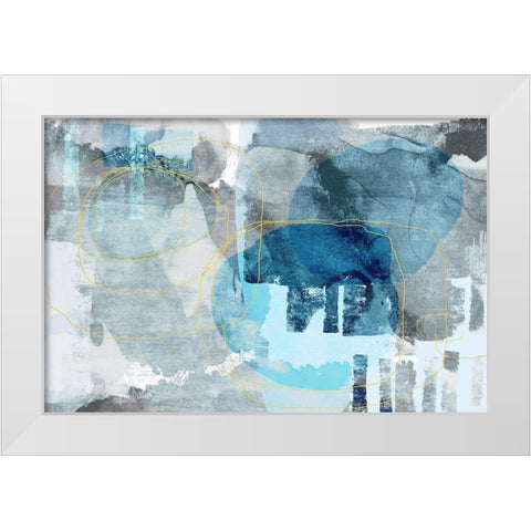 Iron Heather White Modern Wood Framed Art Print by Naskrent, Delores