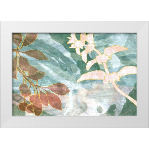 Slight Breeze White Modern Wood Framed Art Print by Naskrent, Delores