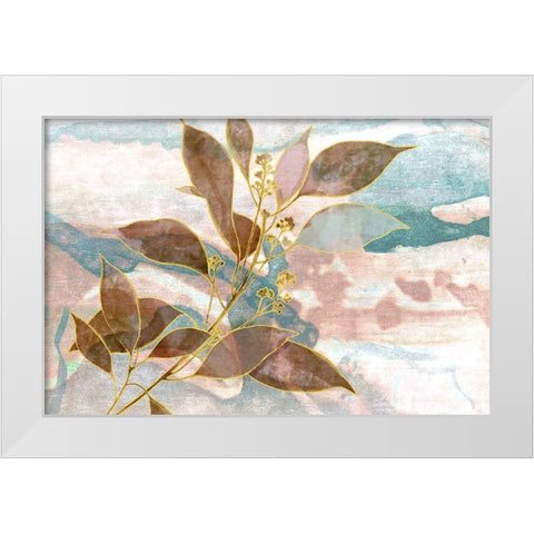 Soft Breath White Modern Wood Framed Art Print by Naskrent, Delores