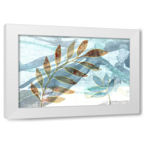 Meadow Scent White Modern Wood Framed Art Print by Naskrent, Delores