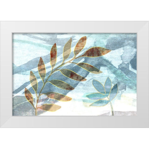 Meadow Scent White Modern Wood Framed Art Print by Naskrent, Delores