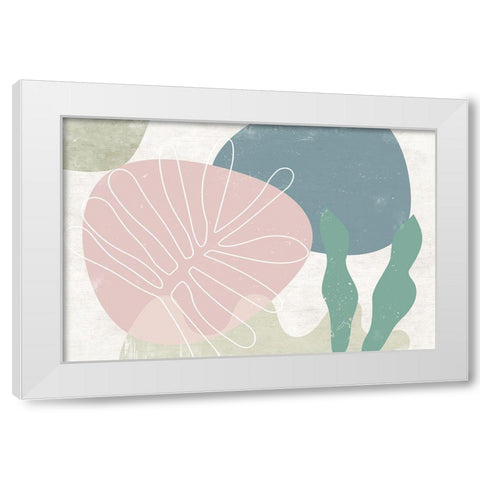 Fresh Growth White Modern Wood Framed Art Print by Naskrent, Delores