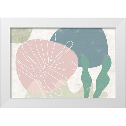 Fresh Growth White Modern Wood Framed Art Print by Naskrent, Delores