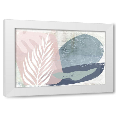 Burgeoning White Modern Wood Framed Art Print by Naskrent, Delores