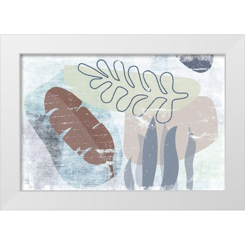 Ambrosial White Modern Wood Framed Art Print by Naskrent, Delores