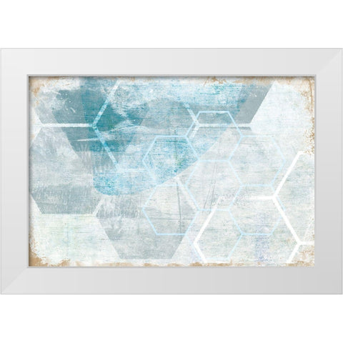 Intersection White Modern Wood Framed Art Print by Naskrent, Delores