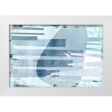 Joist White Modern Wood Framed Art Print by Naskrent, Delores