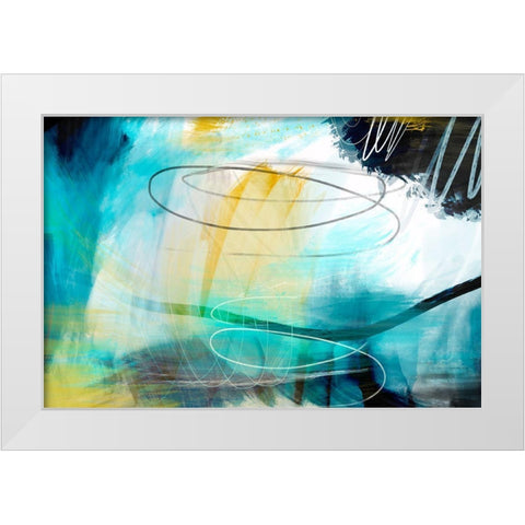 Inclement Weather White Modern Wood Framed Art Print by Naskrent, Delores