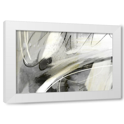 Speak to Me White Modern Wood Framed Art Print by Naskrent, Delores
