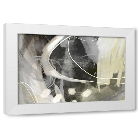 Allegedly White Modern Wood Framed Art Print by Naskrent, Delores