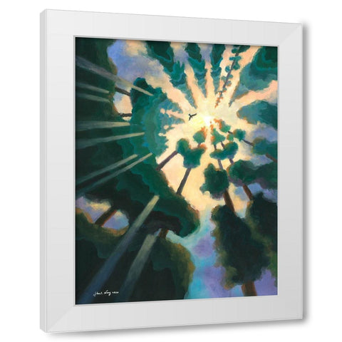 Fantasia of Summer White Modern Wood Framed Art Print by Wang, John