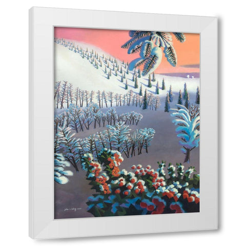 Fantasia of Winter White Modern Wood Framed Art Print by Wang, John