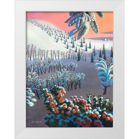 Fantasia of Winter White Modern Wood Framed Art Print by Wang, John