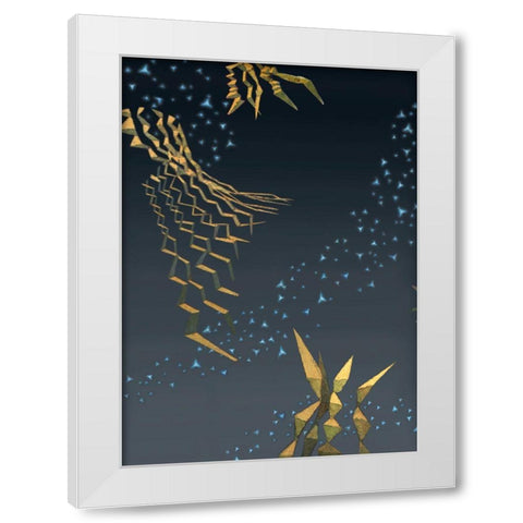 Reviving Tone Poem I White Modern Wood Framed Art Print by Wang, John