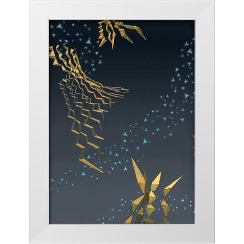 Reviving Tone Poem I White Modern Wood Framed Art Print by Wang, John